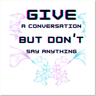 Give up and don`t Posters and Art